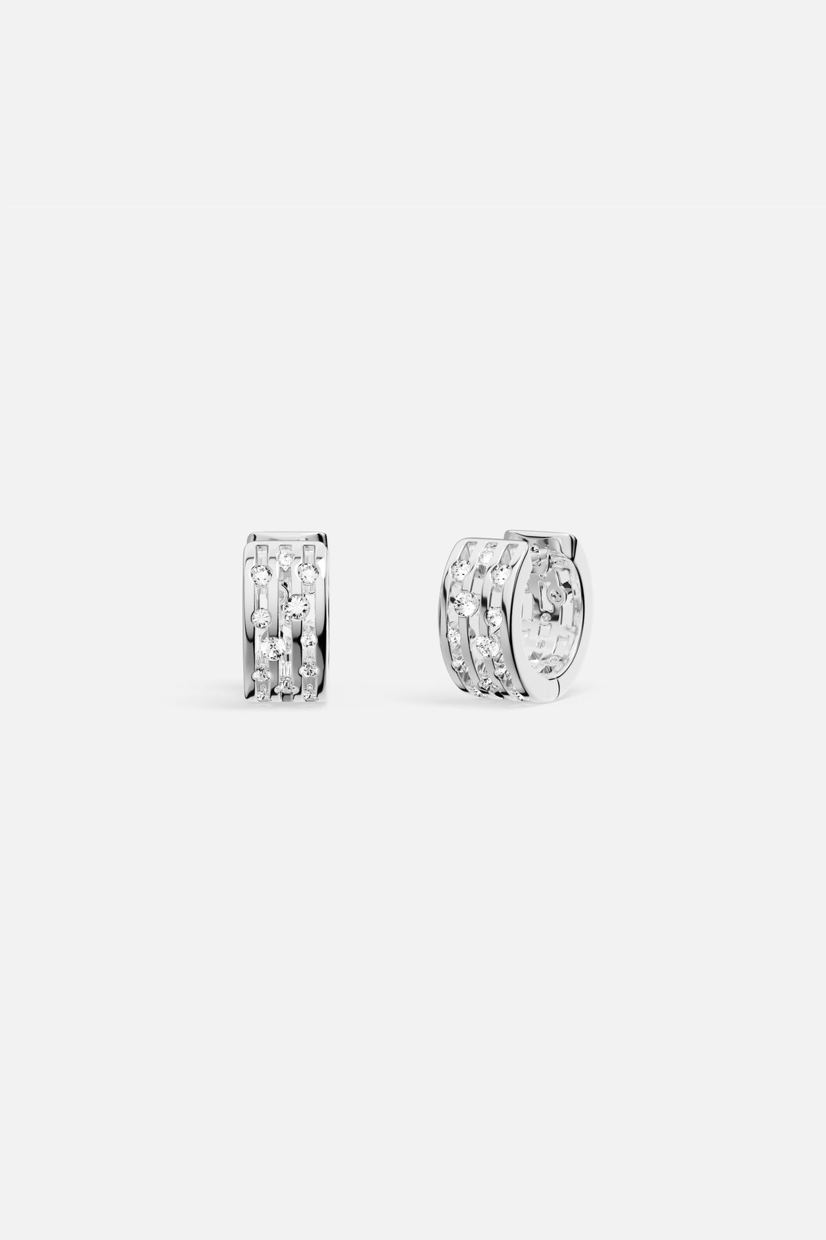 APM Monaco Automne Graphique boucles argent mini
