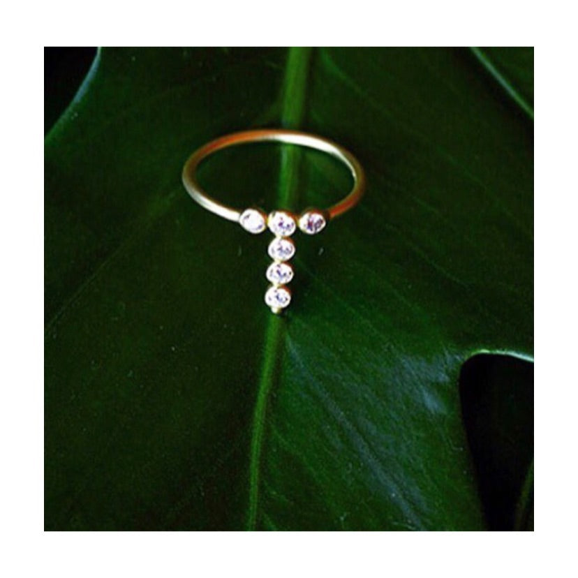 Aimée Aimer AA bague or jaune diamants taille 52