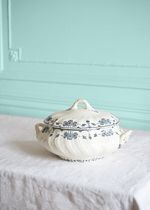Aimée Aimer Art de la table Légumier Bleue Gien faïence 31 cm