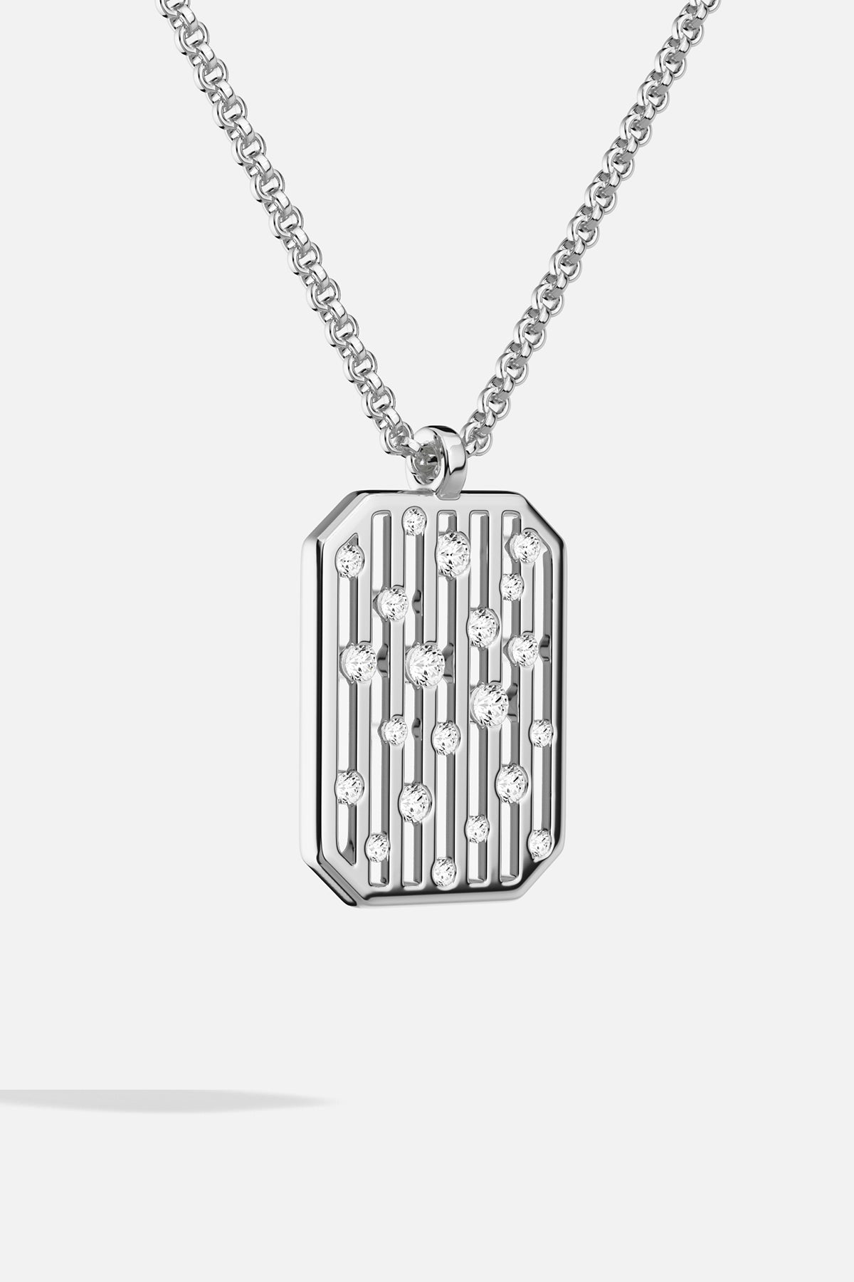 APM Monaco Automne Graphique collier ajustable blanc