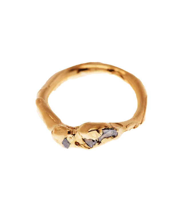 Alighieri Celestial Halo bague diamant poire or jaune