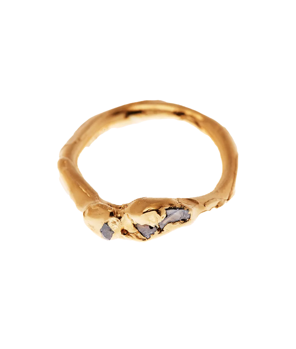Alighieri Celestial Halo bague diamant poire or jaune