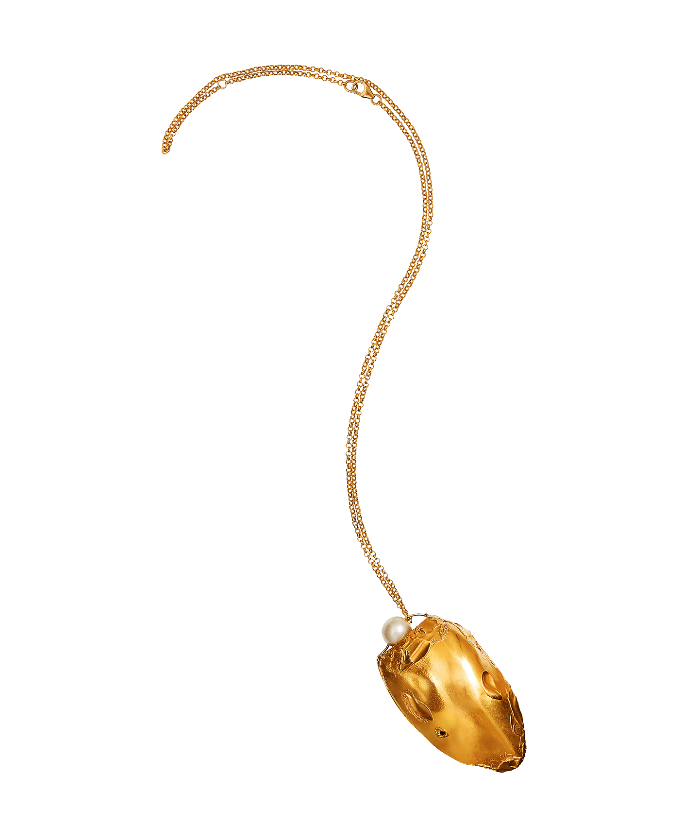 Alighieri Tent'Ancora collier plaqué or perle d'eau douce