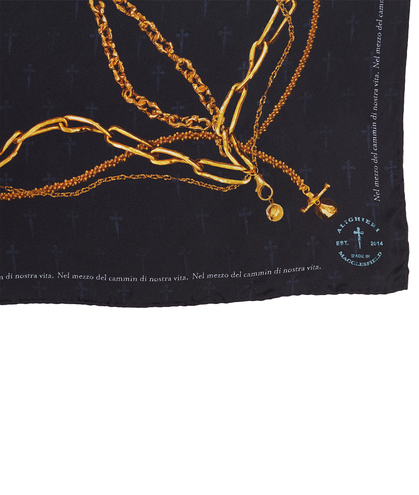 Alighieri The Limitless Wanderer foulard soie imprimé