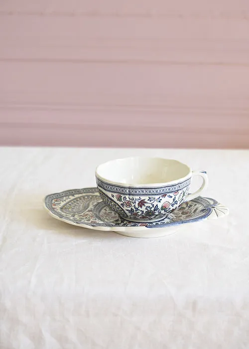 Aimée Aimer Art de la table tasse déjeuner Gien Cachemire faïence