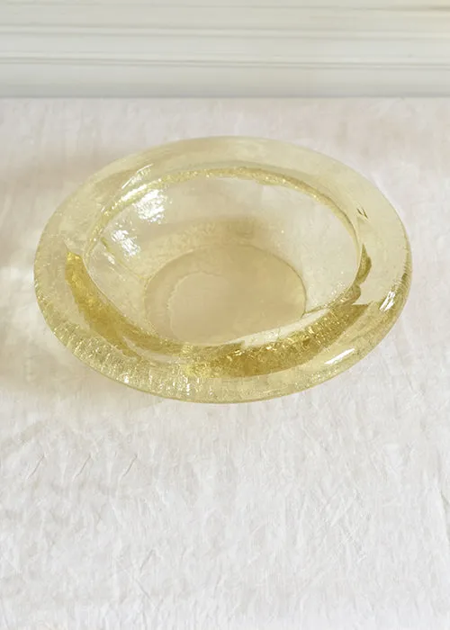 Aimée Aimer Art de la table Grande coupe Blé verre jaune 31 cm