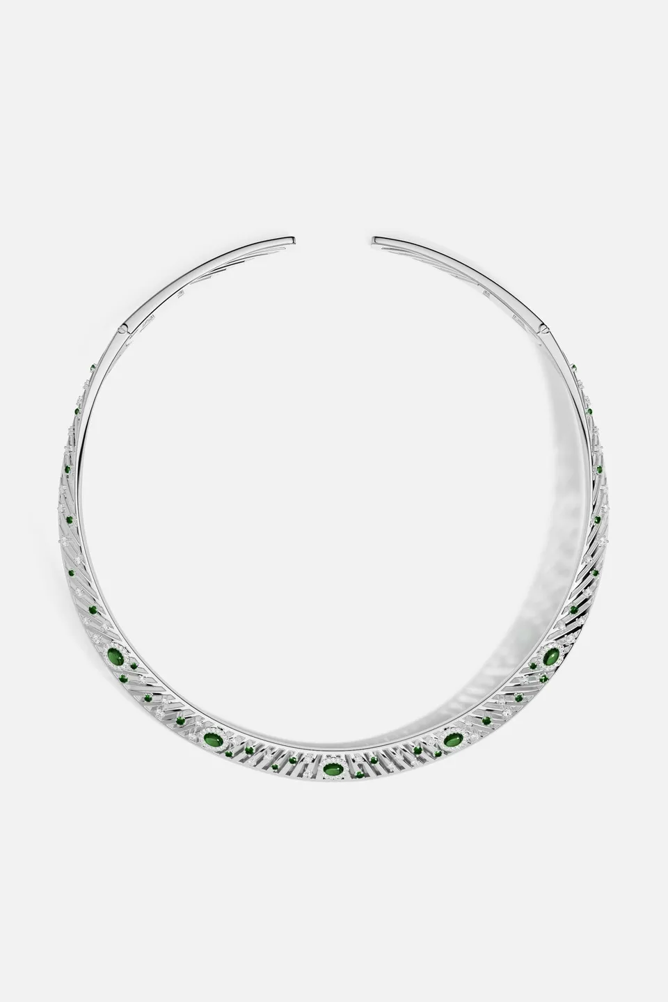 APM Monaco Automne Les Éventails collier choker vert