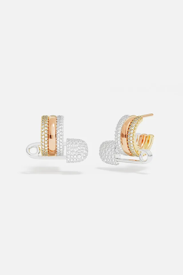 APM Monaco Morse Code Baby XL boucles créoles tricolores