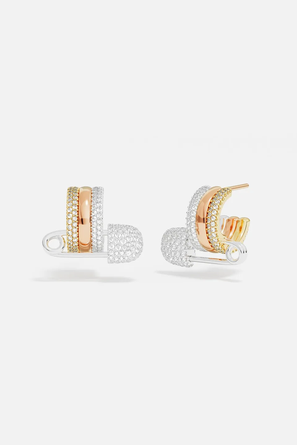APM Monaco Morse Code Baby XL boucles créoles tricolores