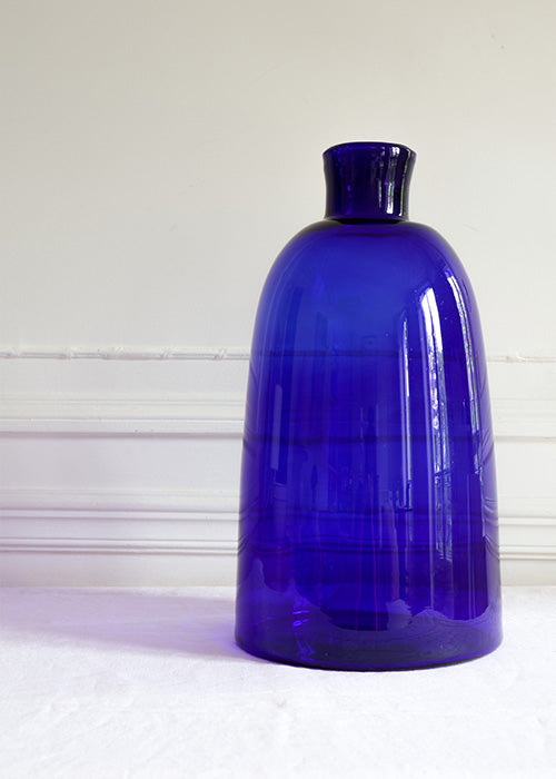 Aimée Aimer Vases grand vase outremer col étroit verre bleu