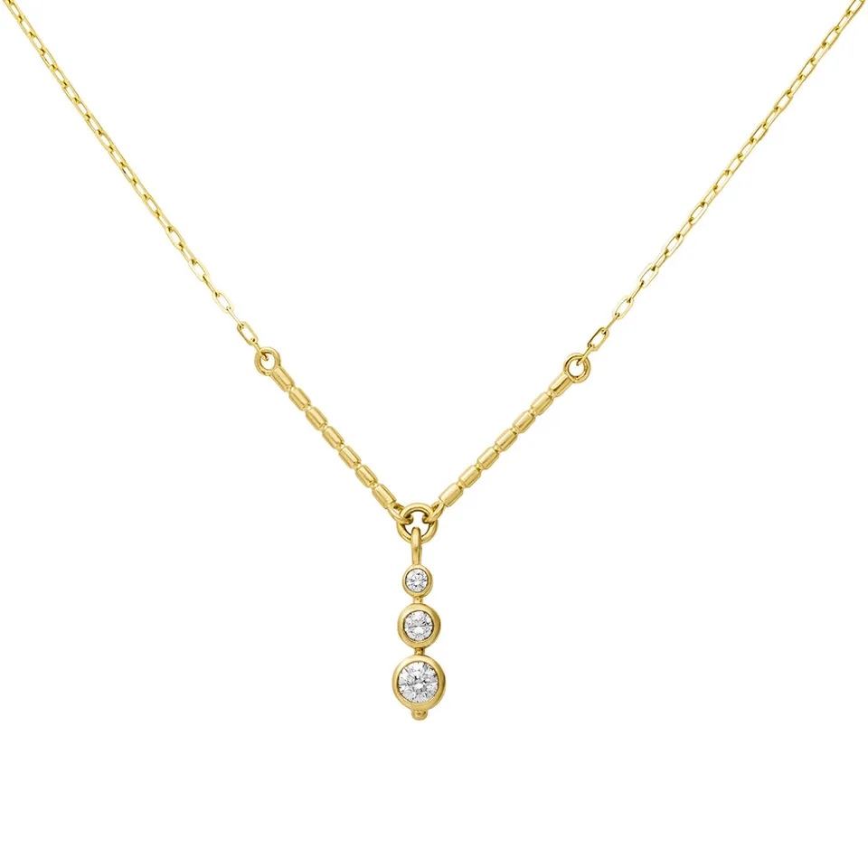 Aimée Aimer Folles Iguazu collier or jaune diamants 43 cm