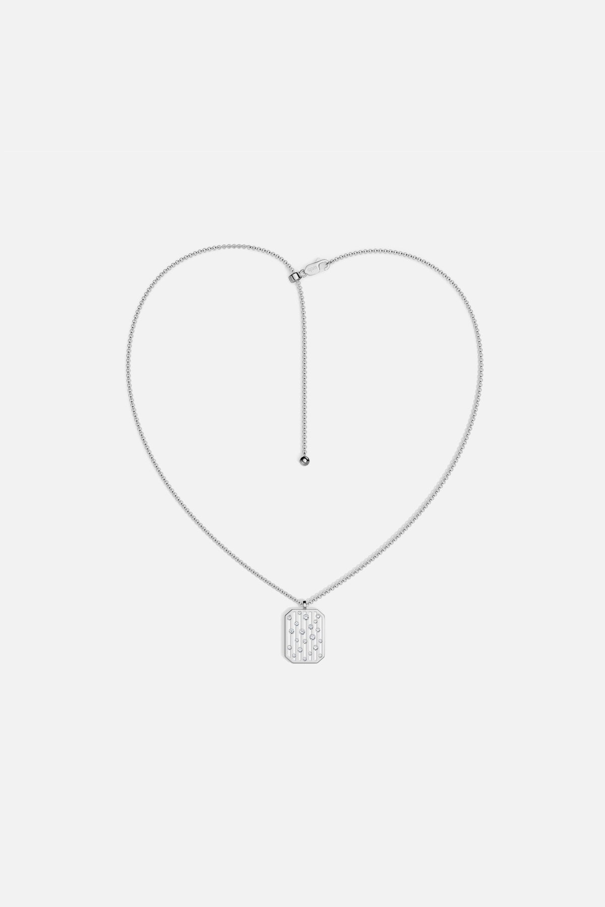 APM Monaco Automne Graphique collier ajustable blanc