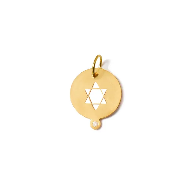 Aimée Aimer Médailles Heureuses médaille Étoile David or diamant