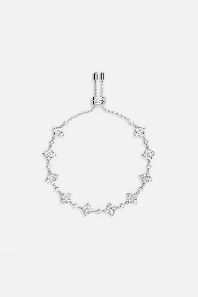 APM Monaco Lumière Éclat bracelet ajustable blanc zircon