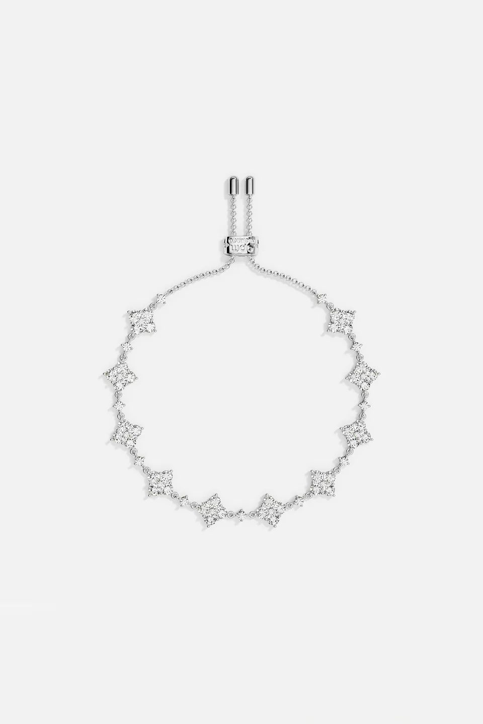 APM Monaco Lumière Éclat bracelet ajustable blanc zircon