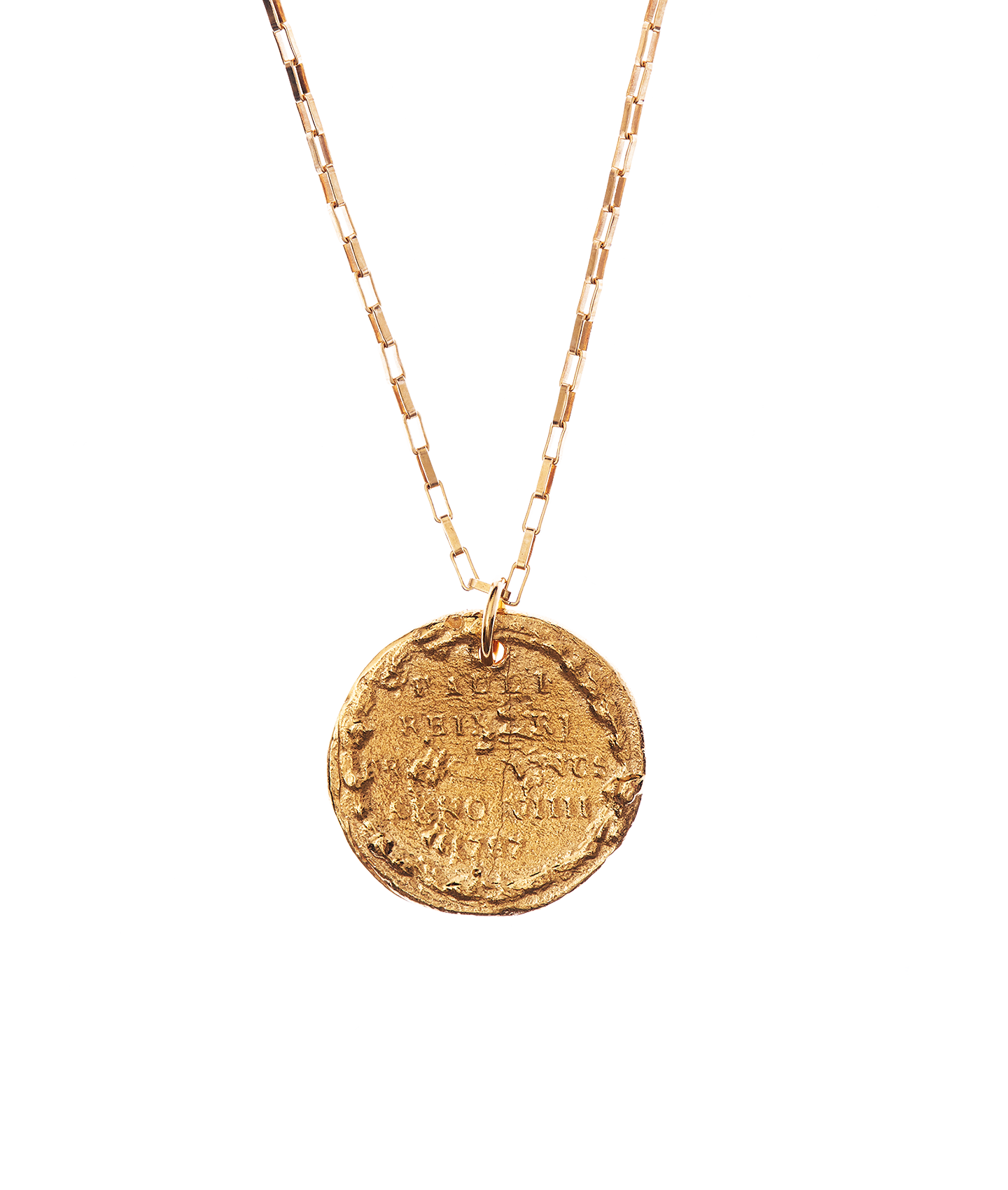 Alighieri Medium Leone Medallion collier plaqué or