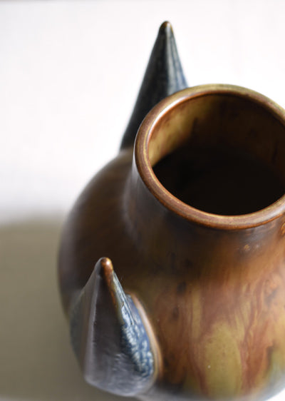 Aimée Aimer Vase diablotin grès flammé bleu 22 cm