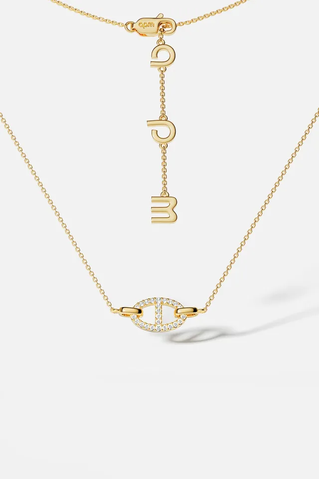 APM Monaco Yacht Club Marine Collier maille ajustable doré