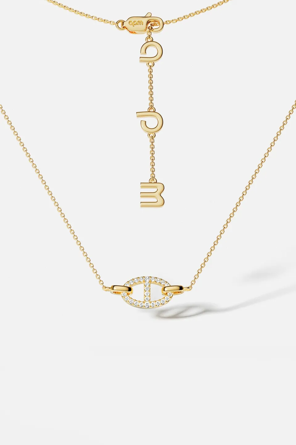 APM Monaco Yacht Club Marine Collier maille ajustable doré