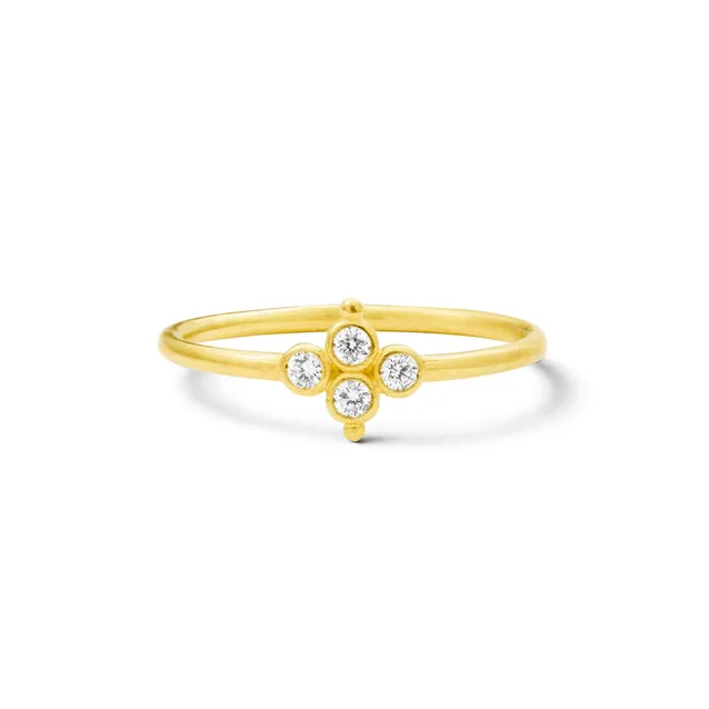 Aimée Aimer Delta bague or jaune diamants taille 52