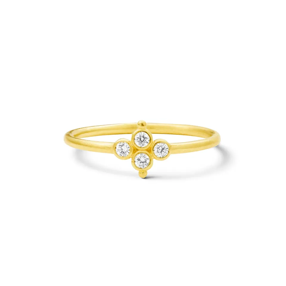 Aimée Aimer Delta bague or jaune diamants taille 52