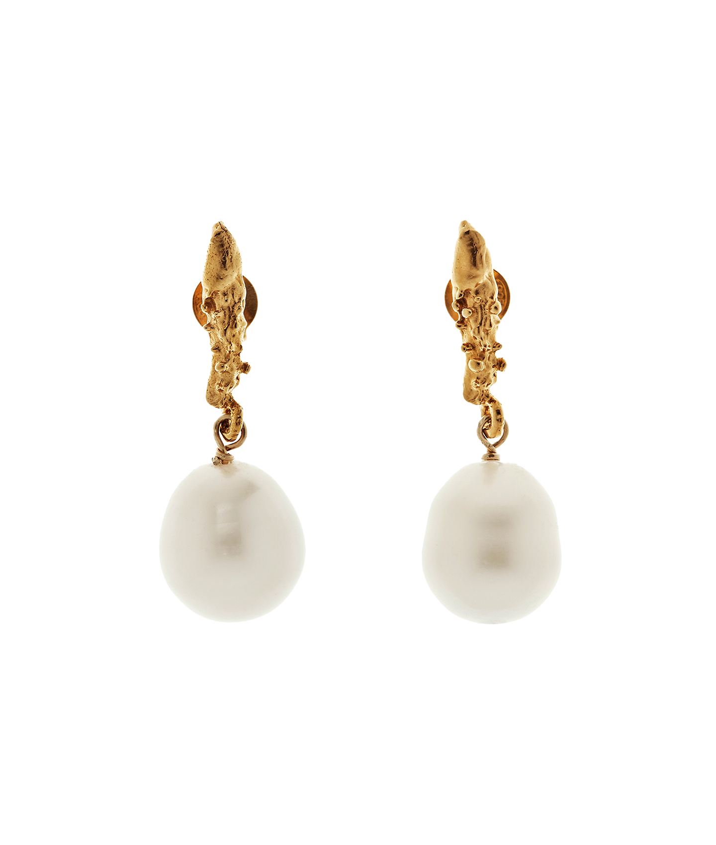 Alighieri Lustre of the Moon boucles perles dorées