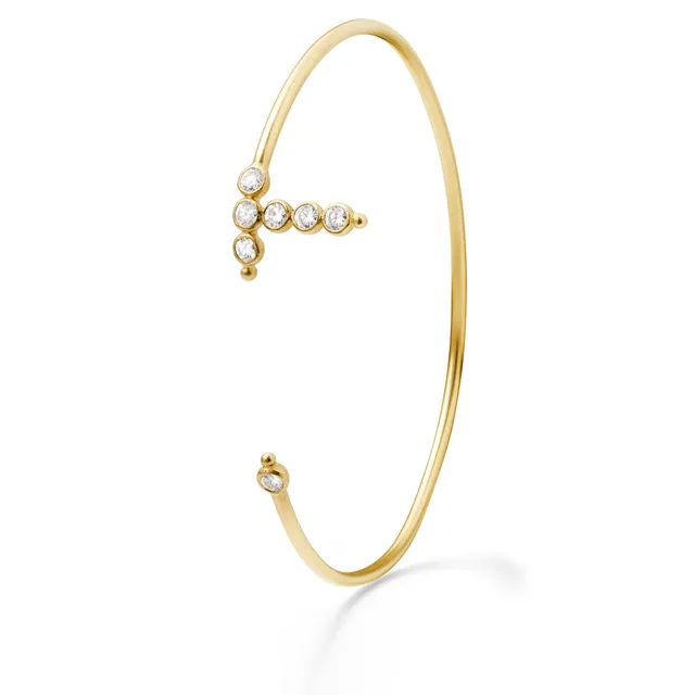 Aimée Aimer AA bracelet or jaune diamants taille 16