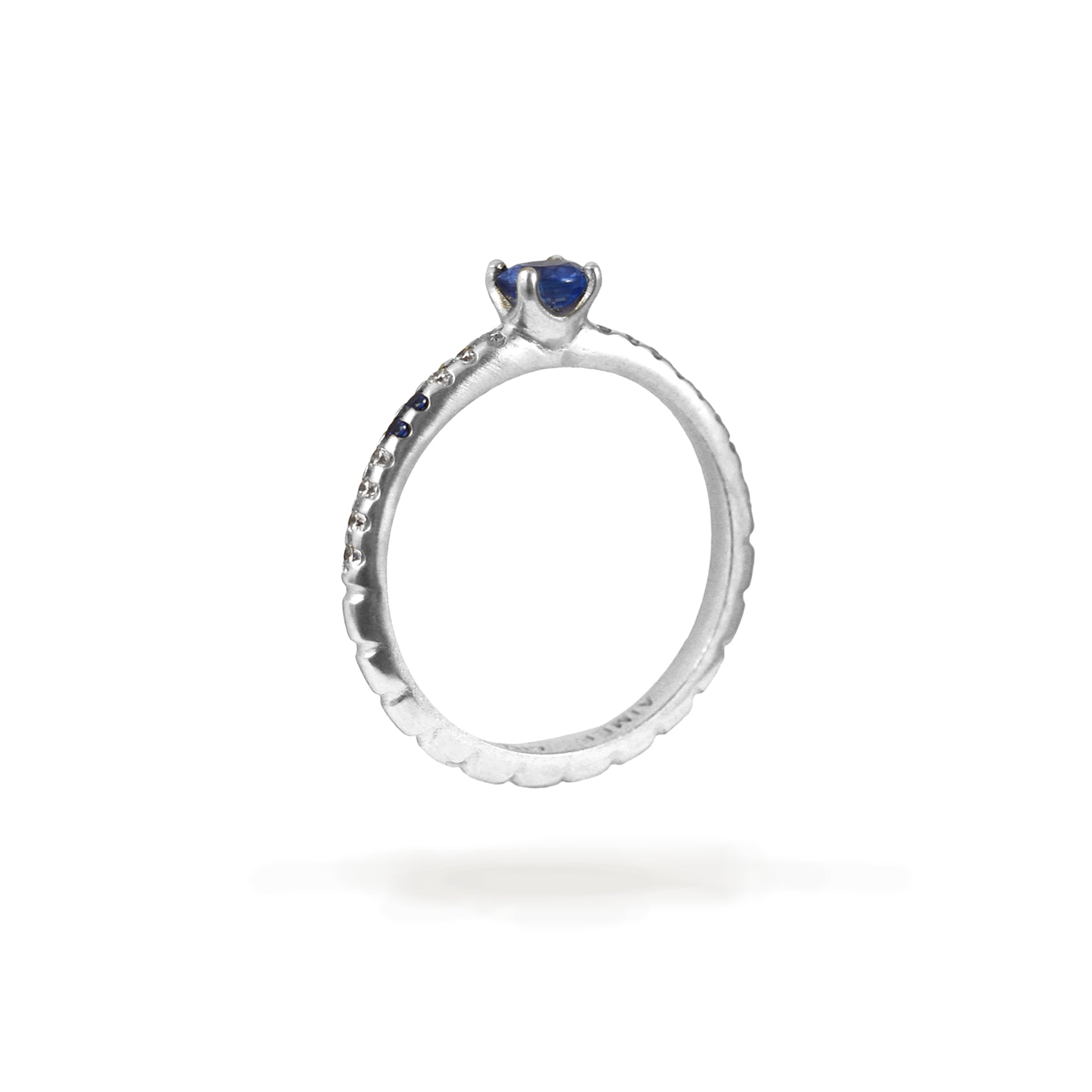 Aimée Aimer Spicy Love bague or blanc saphir taille 52