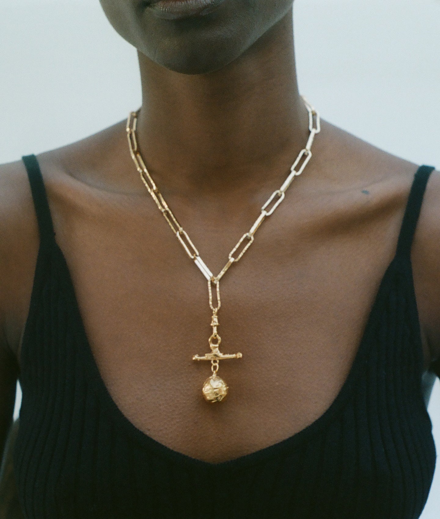Alighieri L'Aura Choker collier ras cou plaqué or