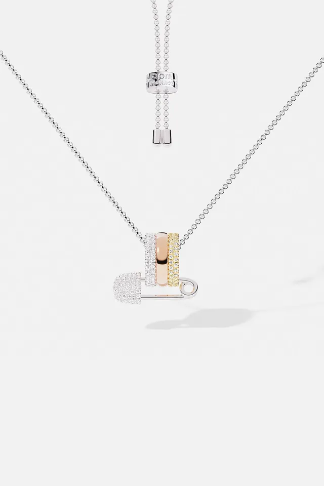 APM Monaco Morse Code Baby XL collier tricolore