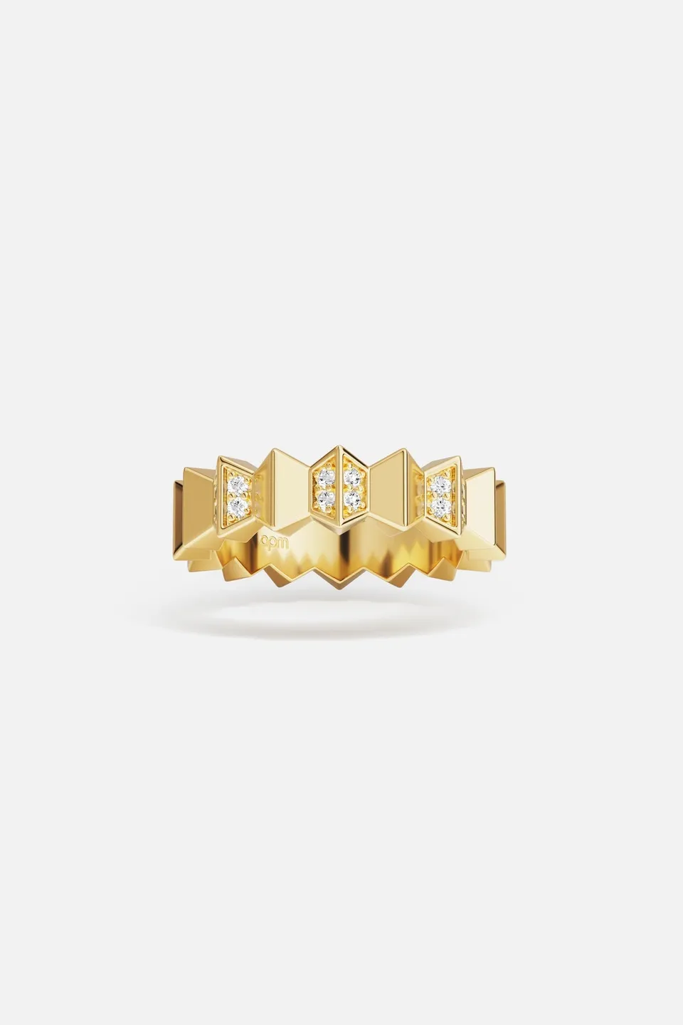 APM Monaco Yacht Club Up and Down bague or jaune