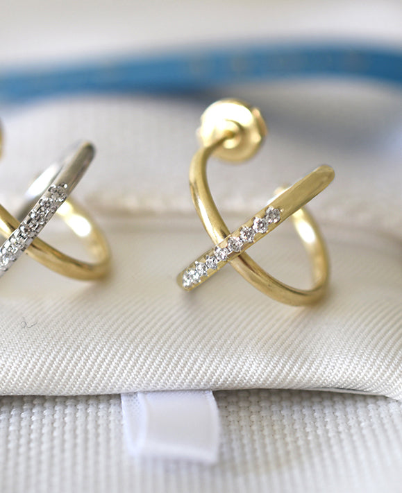 Aimée Aimer Sunset Créole or jaune diamants unité
