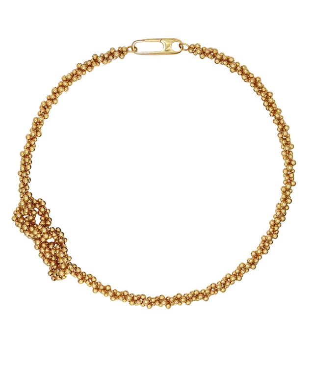Alighieri Twist of Fate choker collier noeud plaqué or