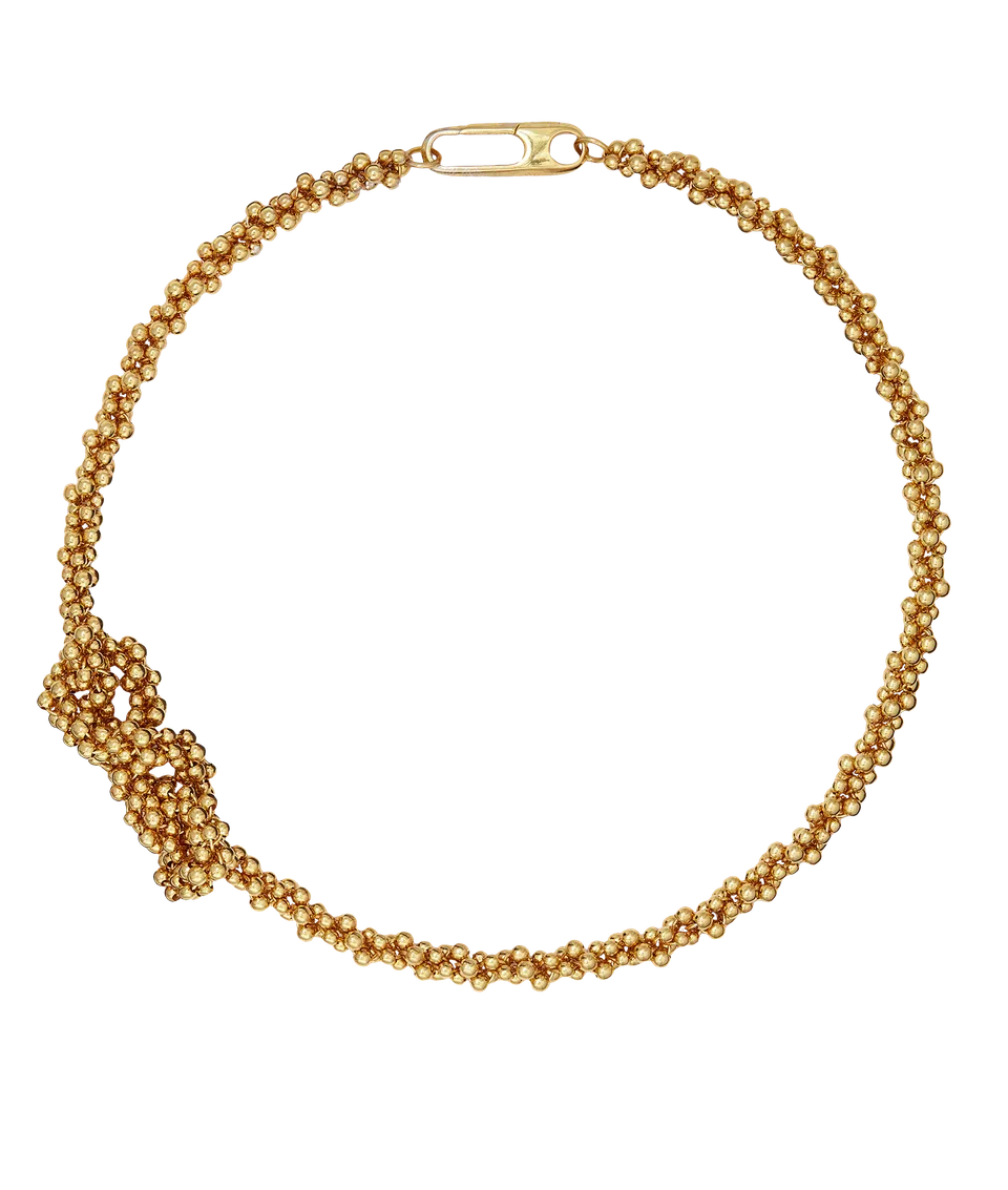 Alighieri Twist of Fate choker collier noeud plaqué or