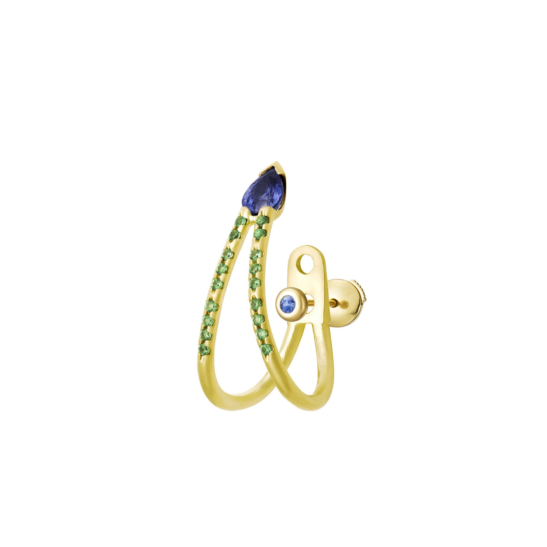 Aimée Aimer SkyLiane boucle or jaune saphir unité