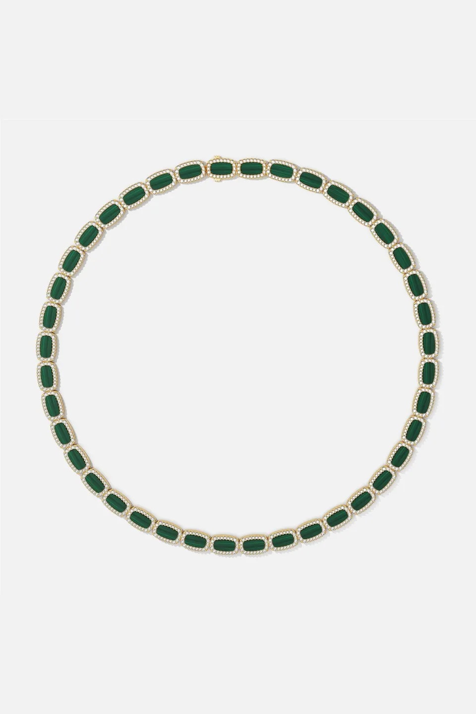 APM Monaco Méditerranée Nice collier choker vert malachite