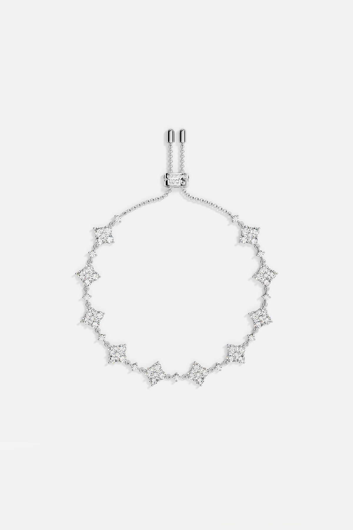 APM Monaco Lumière Éclat bracelet ajustable blanc zircon
