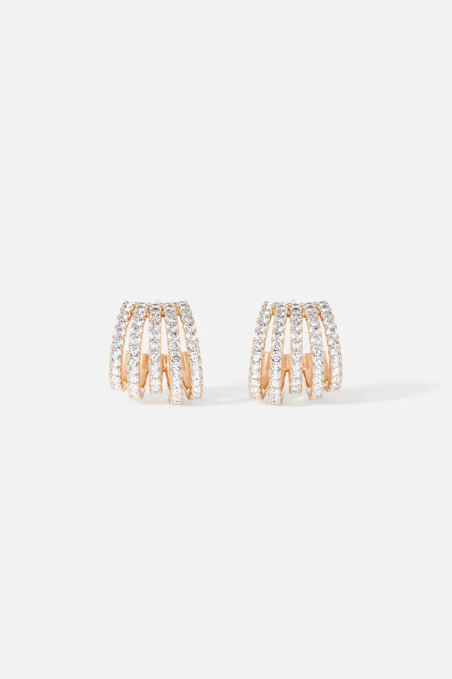 APM Monaco Croisette Promesse créoles rose gold zircones