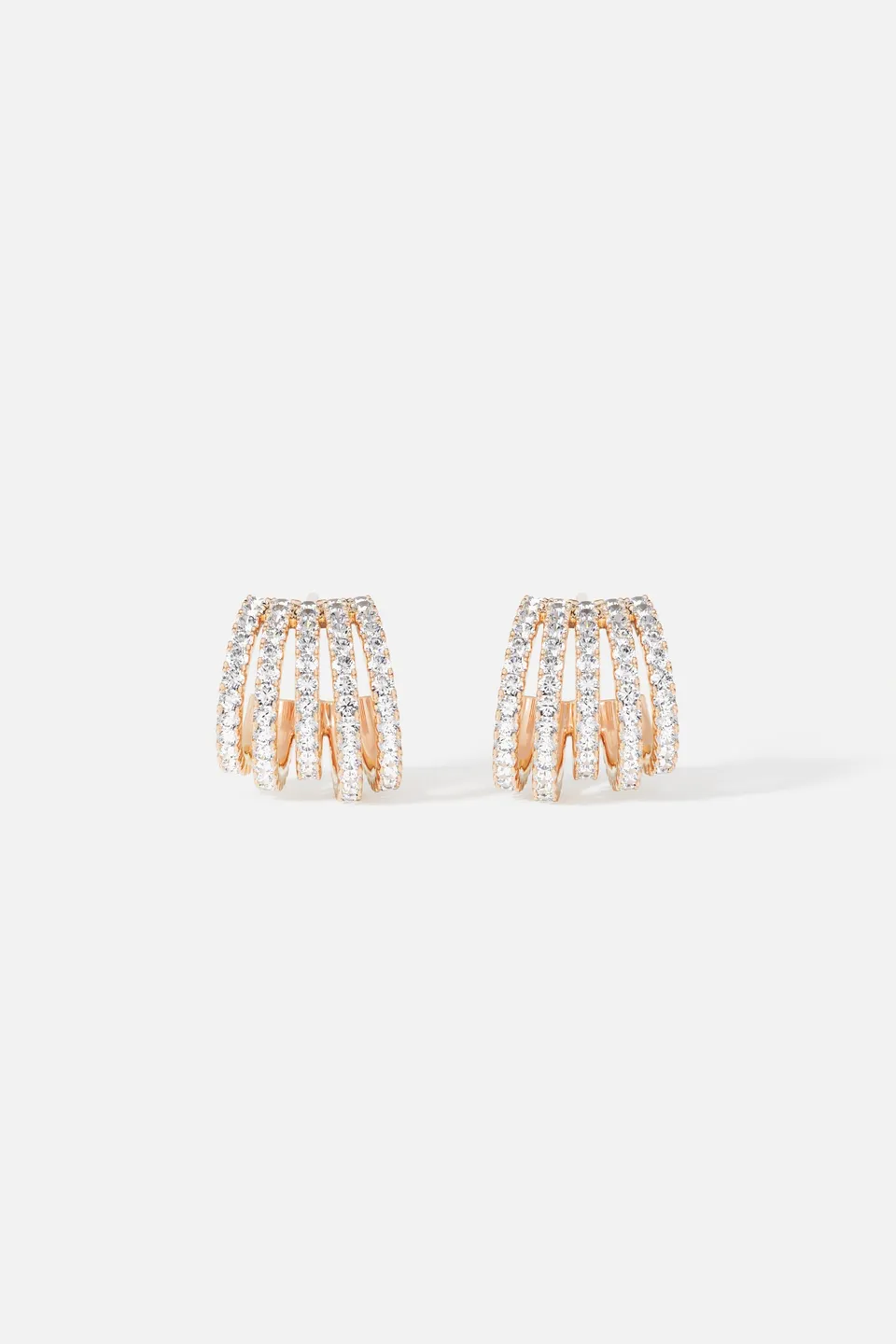 APM Monaco Croisette Promesse créoles rose gold zircones