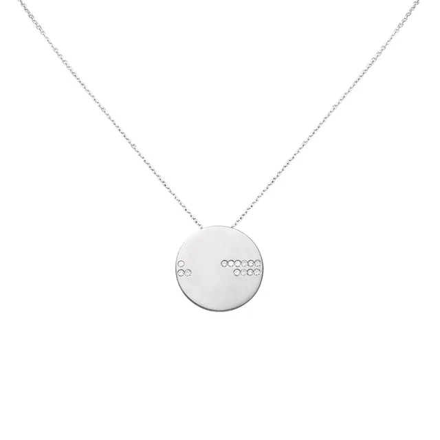 Aimée Aimer Horizon collier or blanc diamants 45 cm