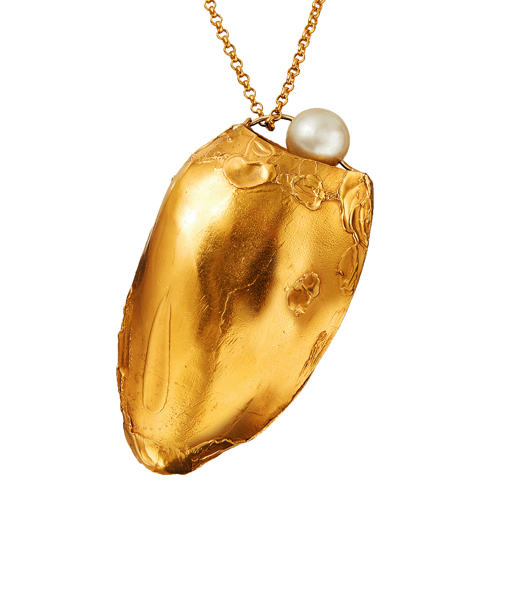 Alighieri Tent'Ancora collier plaqué or perle d'eau douce
