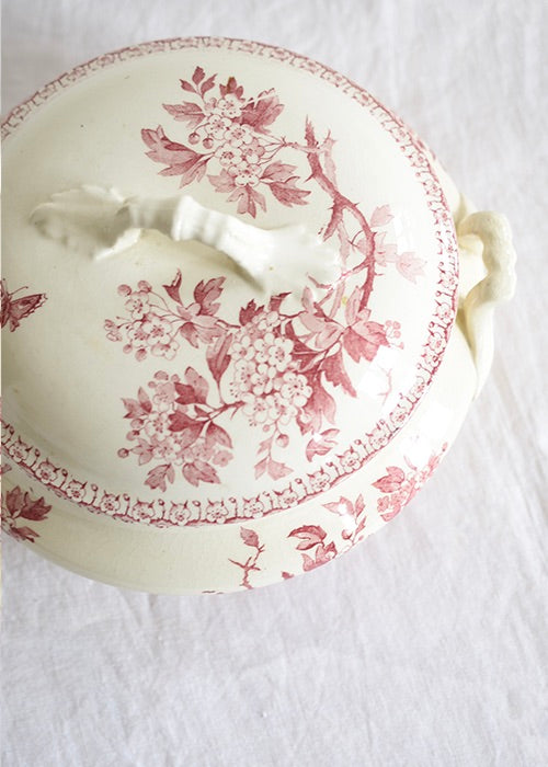 Aimée Aimer Aubépine plat légumier Gien terre de fer