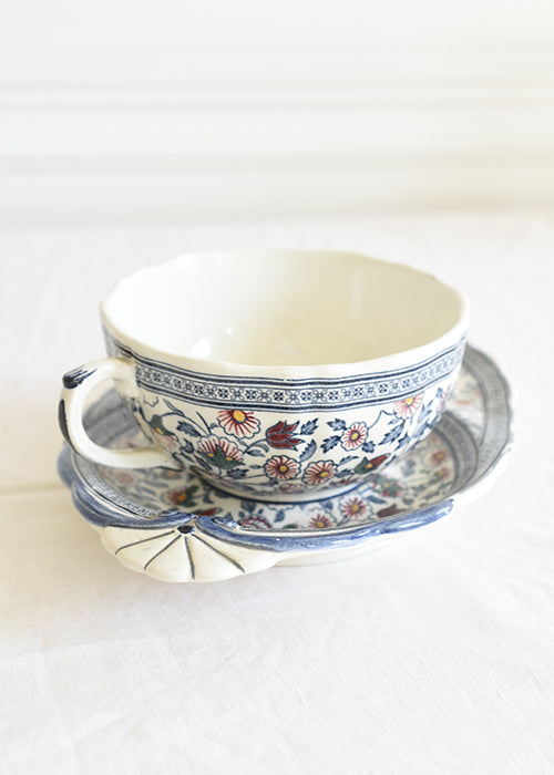 Aimée Aimer Art de la table tasse déjeuner Gien Cachemire faïence