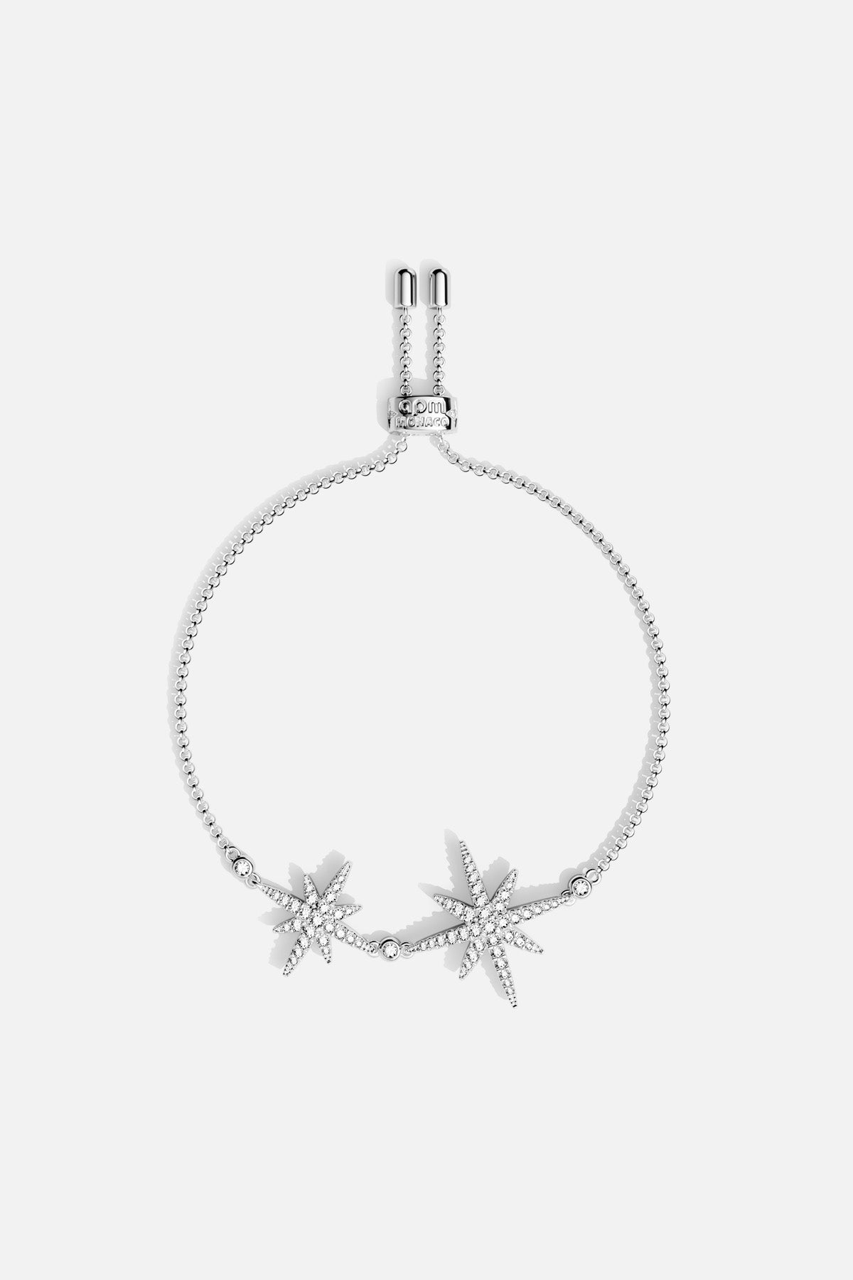 APM Monaco Météorites bracelet étoiles blanc réglable