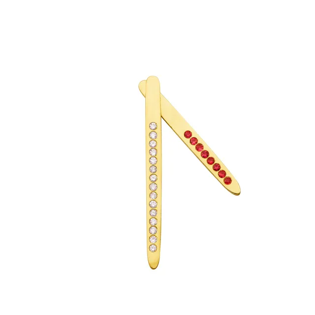 Aimée Aimer Sunrise boucle d'oreille or jaune rubis unité