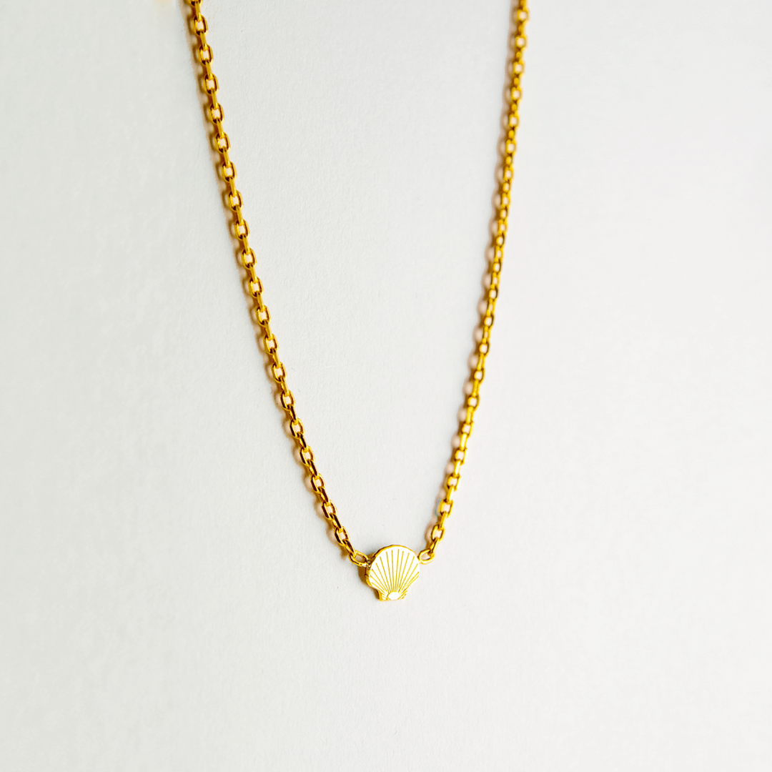 Adorabili Colliers Étoile Filante collier doré or fin 24k 36 cm