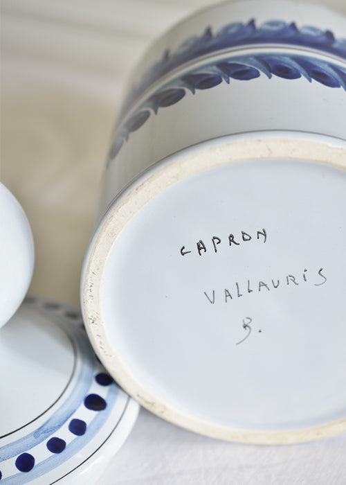 Aimée Aimer Vases Grand Pot Provençal Roger Capron vase faïence bleue