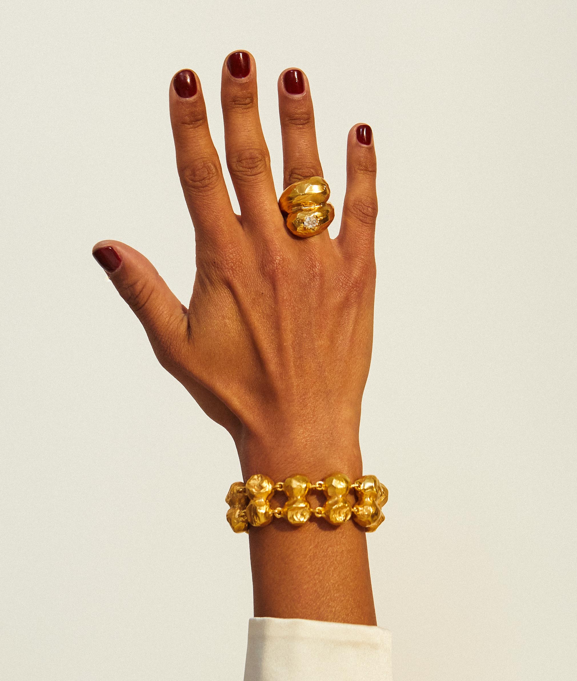 Alighieri Sempre Avanti bague or diamant taille M recyclé
