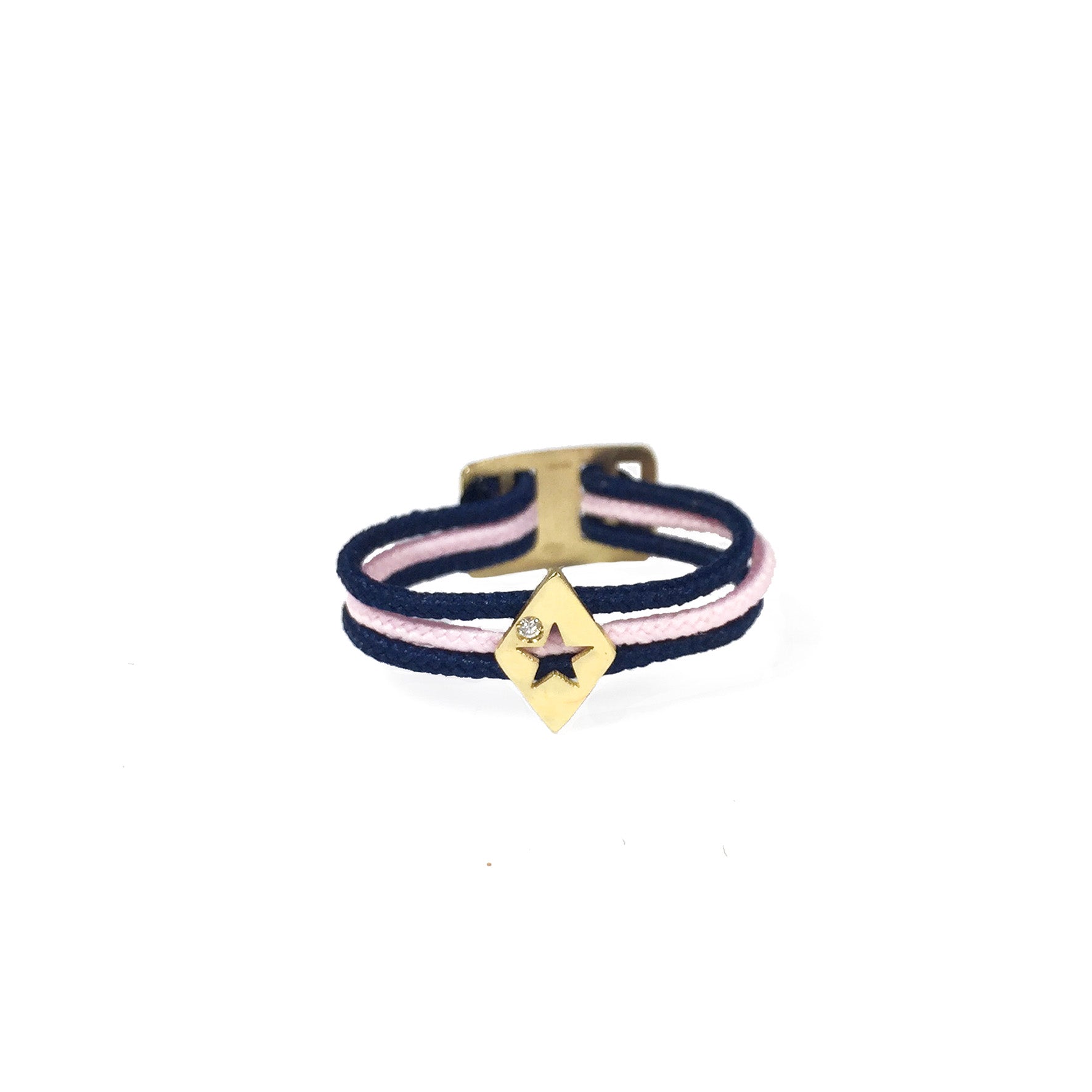 Aimée Aimer Alphabet Bague 1 Lettre Or Jaune Diamant Cordon