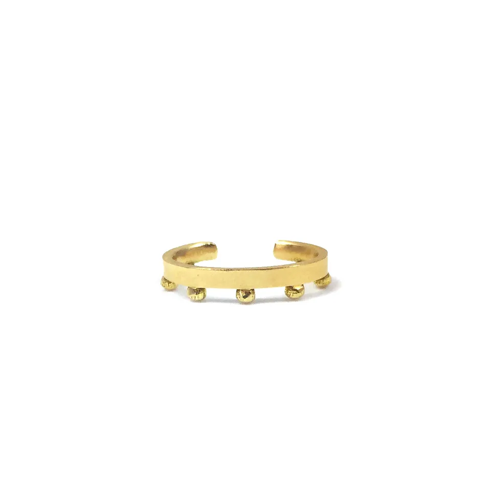Aimée Aimer Grains bague d'oreille or jaune taille unique